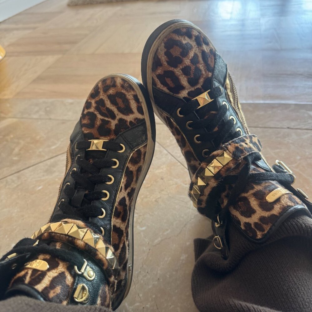 Michael Kors animal print sneakers